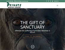 Tablet Screenshot of primaterescue.org